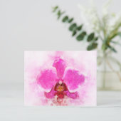 蘭の花の水の色 – ピンクのweb 02 ポストカード (スタンド正面)