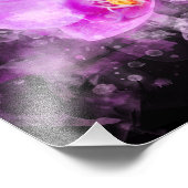 蘭の花の水色 – ピンクbb 03 フォトプリント            (角)