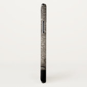 蘭の花の灰色の黒エレガント Case-Mate iPhoneケース (裏面/右)