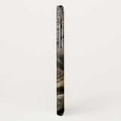 蘭の花の灰色の黒エレガント Case-Mate iPhoneケース (裏面/左)