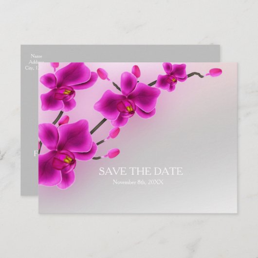 蘭の花エレガントフローラ保存日 案内ポストカード (正面/裏面)
