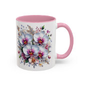 蘭の花マグカップ 高級感のある花ギフトカップ マグカップ