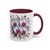 蘭の花マグカップ 高級感のある花ギフトカップ マグカップ