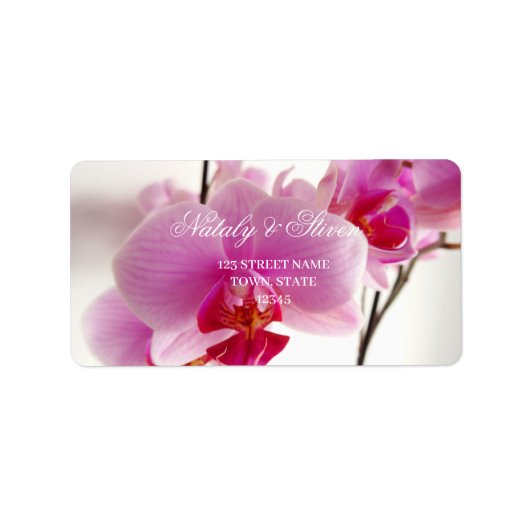 蘭の花ラベル ラベル (正面)