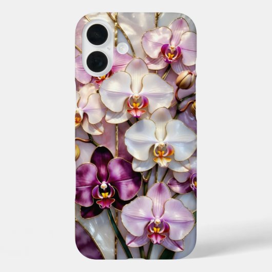 蘭の花束スマホケース 紫の花 Case-Mate iPhoneケース (裏面)