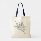 蘭の花束 ウォーターカラー フラワー トートバッグ (裏面)