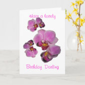 蘭の花 カード (黄色い花)