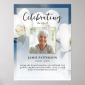 蘭の花　セレブレーション・オブ・ライフ　写真　お葬式 ポスター (正面)