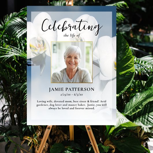 蘭の花 セレブレーション・オブ・ライフ 写真 葬儀 ポスター