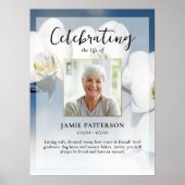 蘭の花 セレブレーション・オブ・ライフ 写真 葬儀 ポスター (正面)