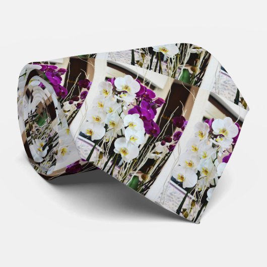 蘭の花 ネクタイ (ロール)