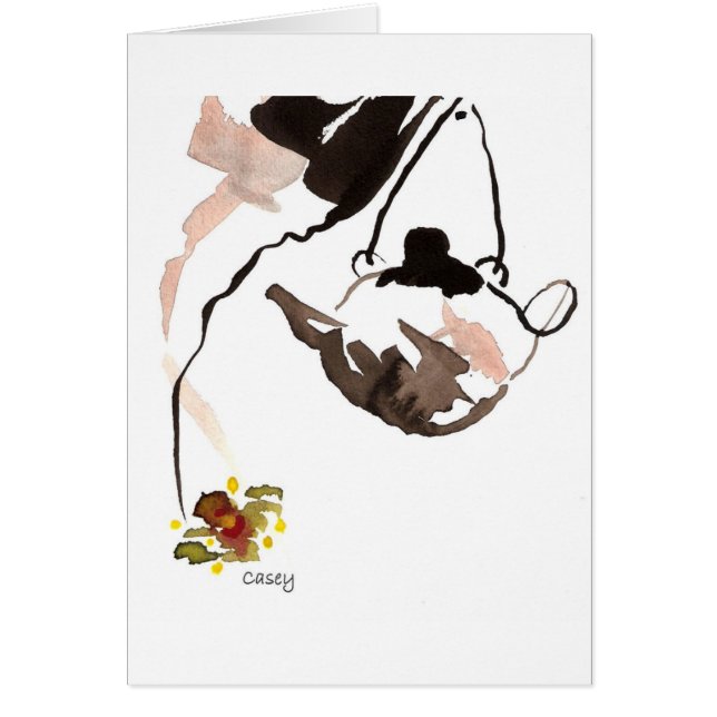 蘭の茶カード (正面)