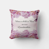 蘭の蝶祖母の引用文の装飾用クッション クッション (正面)