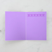 蘭の誕生日カード カード (内部)