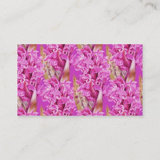 蘭の農家/花の栽培者の名刺 名刺 (裏面)