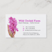 蘭の農家/花の栽培者の名刺 名刺 (正面)