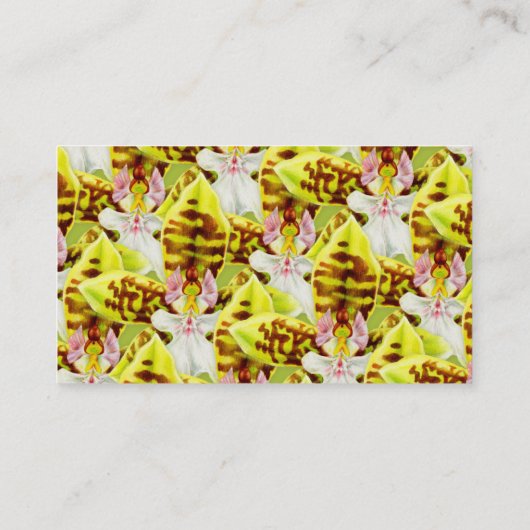 蘭の農家/花の栽培者の芸術の名刺 名刺 (裏面)