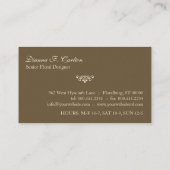 蘭の開花2 名刺 (裏面)