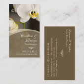 蘭の開花2 名刺 (正面/裏面)