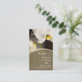 蘭の開花2 名刺 (スタンド正面)