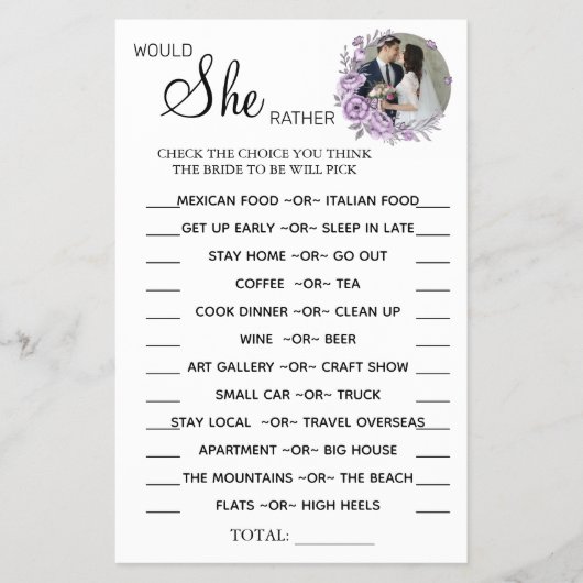 蘭は彼女がシャワーゲームのカードをシャワー チラシ (正面)