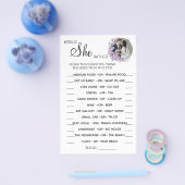 蘭は彼女がシャワーゲームのカードをシャワー チラシ (シングル)