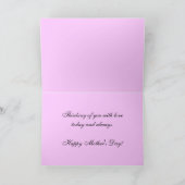 蘭を持つアフリカ灰色のオウム カード (内部)