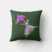 蘭を持つバレリーナ クッション (裏面)