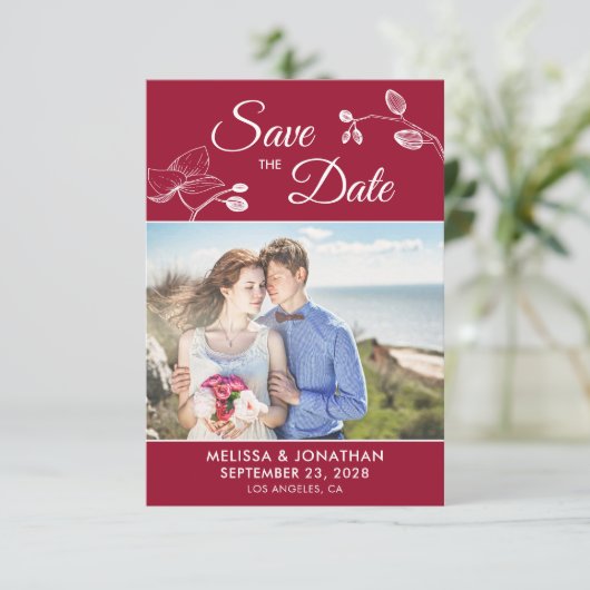 蘭エレガントモダンフローラ写真の日付を保存 (スタンド正面)