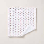 蘭エレガント植物学モノグラム結婚ズ バスタオルセット (ウォッシュタオル)