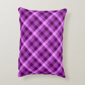 蘭エレガント紫の格子枕 アクセントクッション (裏面(縦))