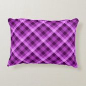 蘭エレガント紫の格子枕 アクセントクッション (裏面)
