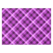 蘭エレガント紫の格子模様の小さなテーブルクロス テーブルクロス (正面(横))