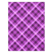 蘭エレガント紫の格子模様の小さなテーブルクロス テーブルクロス (正面)