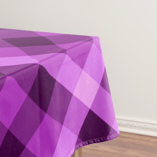 蘭エレガント紫の格子模様の小さなテーブルクロス テーブルクロス (インサイチュ)