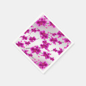 蘭エレガント花結婚フローラ スタンダードカクテルナプキン (角)