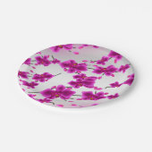 蘭エレガント花結婚フローラ ペーパープレート (アングル)