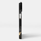 蘭エレガント花 iPhoneケース (右側面)