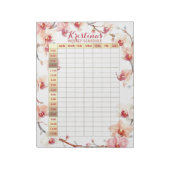 蘭エレガント蘭の実用的な週間のスケジュールプランナー ノートパッド (回転)