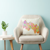 蘭カリブの蘭、熱帯水色の花 クッション (椅子)