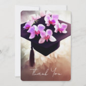 蘭スタイリッシュユニーク学卒業 サンキューカード (正面)