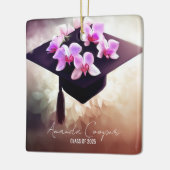 蘭スタイリッシュユニーク学卒業 セラミックオーナメント (左)