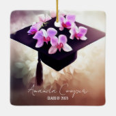 蘭スタイリッシュユニーク学卒業 セラミックオーナメント (裏面)