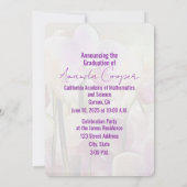 蘭スタイリッシュユニーク学卒業 招待状 (裏面)