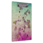 蘭ティール（緑がかった色）と紫のフローラスクリプトテクスチャの外観 クリップボード (右)