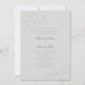 蘭フォーマル伝統的親結婚の 招待状 (正面)