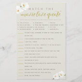 蘭ブライダルシャワーゲームマッチ映画引用文 チラシ (正面)