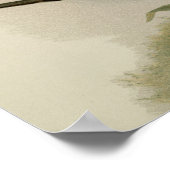 蘭ブルーミングフラワーヴィンテージ旧イラストレーション ポスター (角)