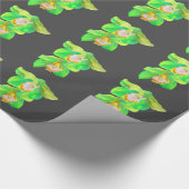 蘭モダン花モダン芸術 ラッピングペーパー (角)