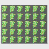 蘭モダン花モダン芸術 ラッピングペーパー (フラット)